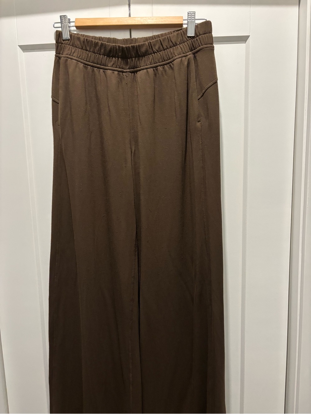 lululemon athletica BeCalm Mid-Rise Wide Leg Brown Pant